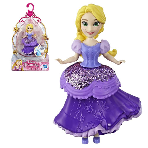 Disney Princesses Dolls - Small Doll Royal Clips Rapunzel - AX01