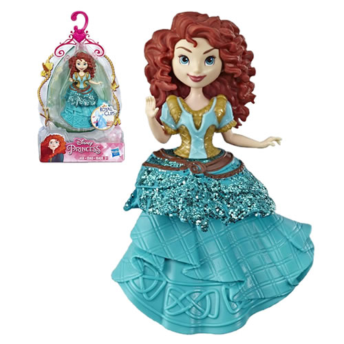 Disney Princesses Dolls - Small Doll Royal Clips Merida - AX01