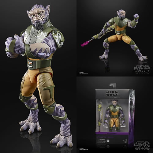 Star Wars Figures - SW Rebels - 6" Black Series Deluxe Garazeb "Zeb" Orrelios - 5L00