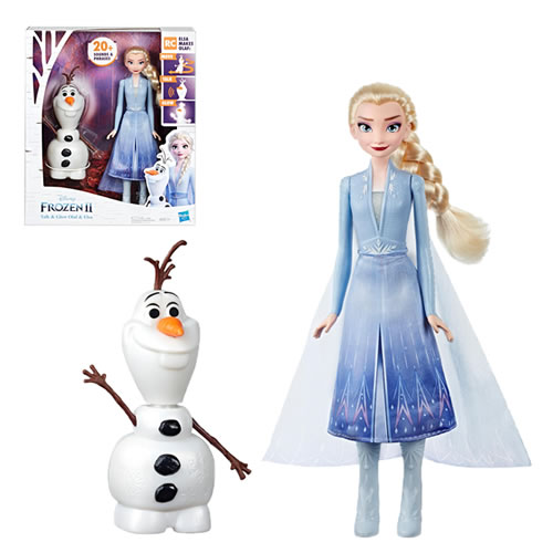 Frozen 2 Dolls - Talk And Glow Olaf And Elsa - 0000