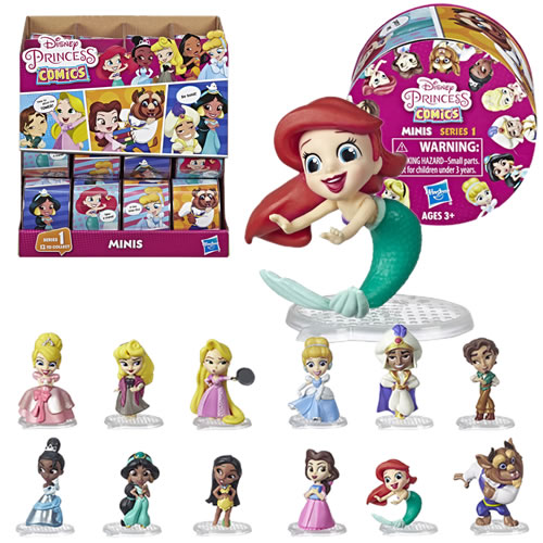 Disney Princesses Dolls - 24pc Comics Minis Blind Box Display - 0000