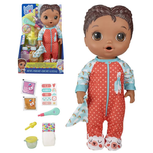 Baby Alive Dolls - Mix My Medicine Baby (African American) - 5X00