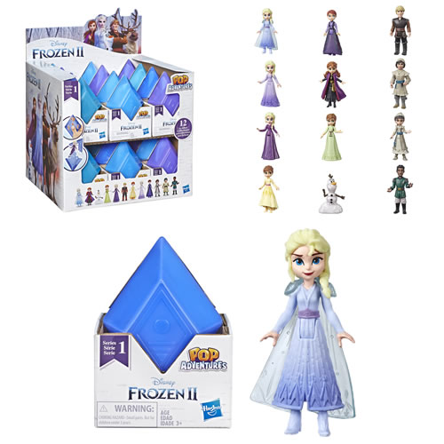 Frozen 2 Dolls - 24pc Pop Adventures Series 1 Surprise Blind Box Display - AS00