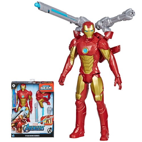 Avengers Figures - 12" Titan Hero Series - Blast Gear Iron-Man - 5L00