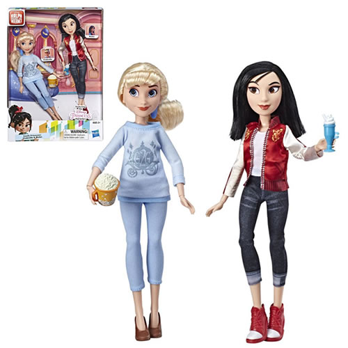 Disney Princesses Dolls - Ralph Breaks The Internet - Cinderella And Mulan 2-Pack - U080