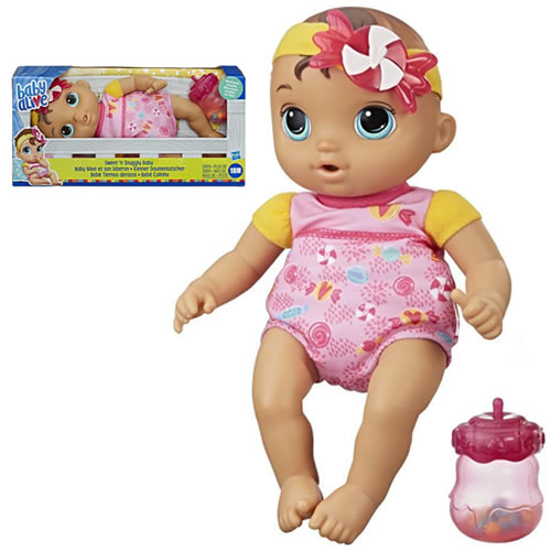 Baby Alive Dolls - Sweet 'n Snuggly Baby (Brunette) - 5L00