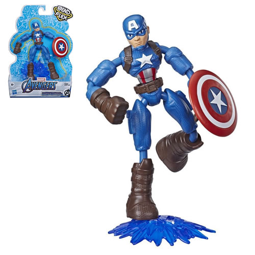 Avengers Figures - Bend And Flex Captain America - 5X00