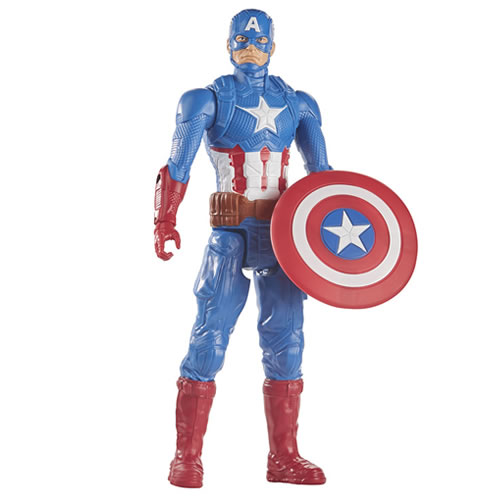 Avengers Figures - 12" Titan Hero Series - Blast Gear Captain America - AX00