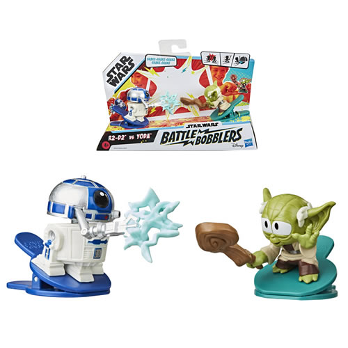 Star Wars Figures - Battle Bobblers - R2-D2 Vs Yoda 2-Pack - 5X00