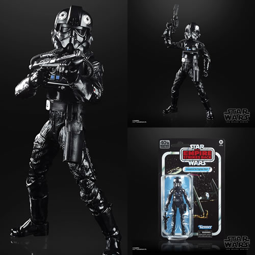 Star Wars Figures - Ep IV 40th Anniversary - 6" Black Series Tie Pilot - 5X00