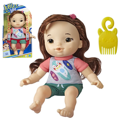 Baby Alive Dolls - Littles - Squad Baby Mila (Brunette Straight Hair) - AX00