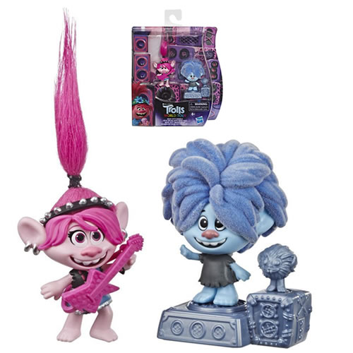 DreamWorks Trolls Figures - World Tour - Rock City Bobble - 5X00