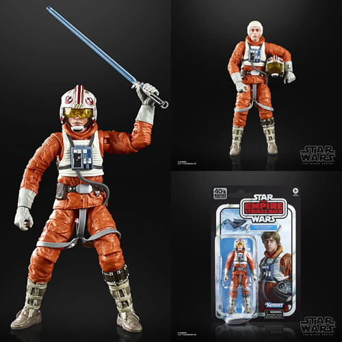 Star Wars Figures - Ep IV 40th Anniversary - 6" Black Series Luke Skywalker (Snowspeeder) - 5X00