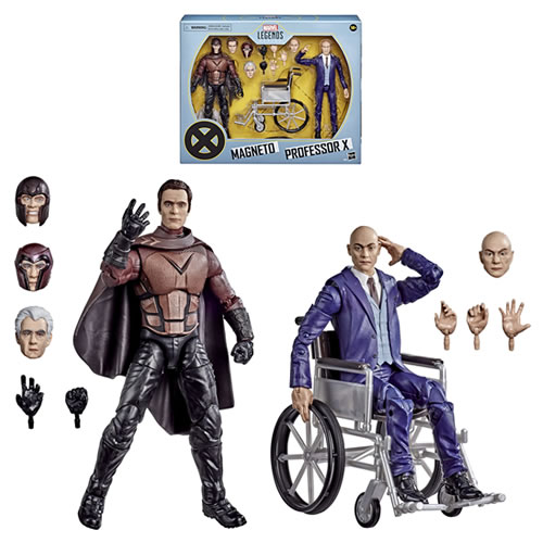 Marvel Legends 6" Figures - X-Men 20th Anniv Series - Magneto And Professor X - 5L00