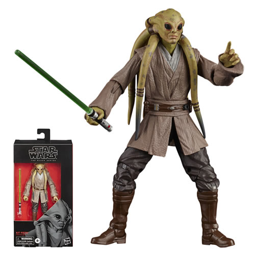 Star Wars Figures - The Clone Wars - 6" Black Series Kit Fisto - AX00