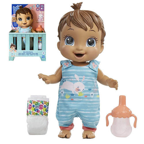 Baby Alive Dolls - Baby Gotta Bounce Bunny (Brunette) - 5X00