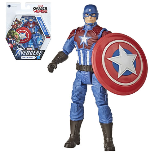 Avengers Figures - Marvel Gamerverse - 6" Captain America - 5X00