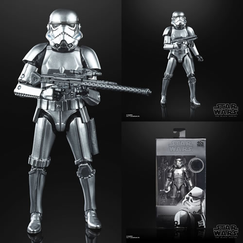 Star Wars Figures - Ep V 40th Anniversary - 6" Black Series Carbonized Col Stormtrooper - 5L00