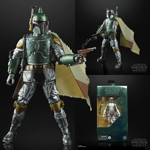 Star Wars Figures - Ep V 40th Anniversary - 6" Black Series Carbonized Col Boba Fett - 5L00