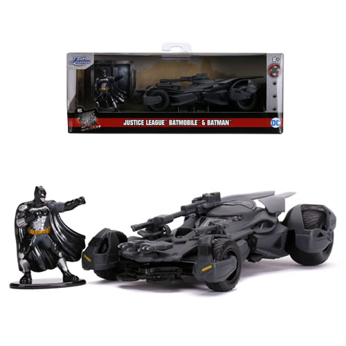 1:32 Scale Diecast - Hollywood Rides - DC - Justice League (2017 Movie) - Batmobile w/ Batman