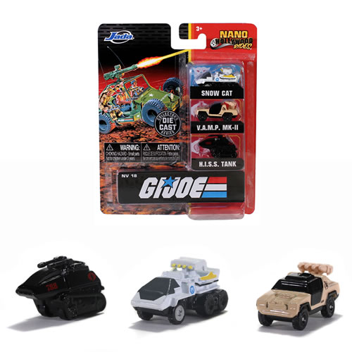 Nano Hollywood Rides Diecast - 1.65" G.I. Joe 3-Pack