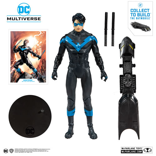 DC Multiverse Figures - 7" Scale Nightwing (Better Than Batman) (Build-A-Batmobile) 