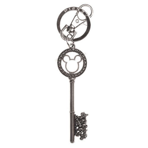 Keychains - Disney - Pewter Master Key w/ Gem Beads - Silver