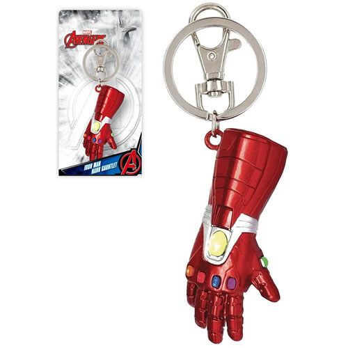 Keychains - Marvel - Iron Man Nano Gauntlet Pewter Key Ring