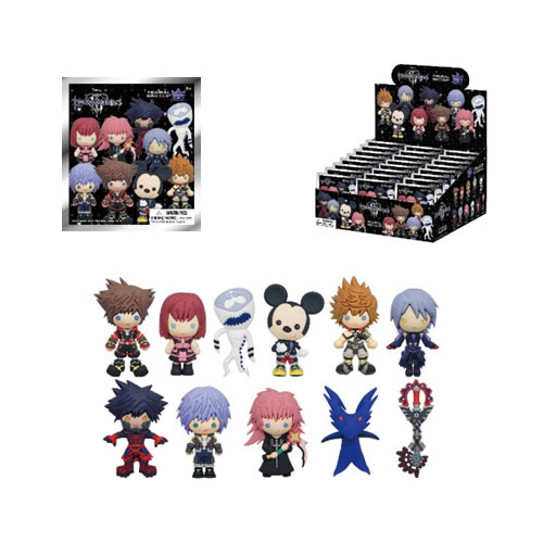 Keychains - 3D Foam Coll Keyrings - Kingdom Hearts - S04 - 24pc Blind Bag Display