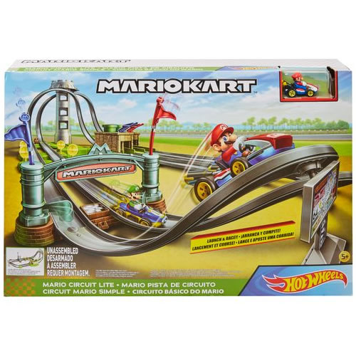 1:64 Scale Diecast - Hot Wheels - Mario Kart Circuit Lite Track Set