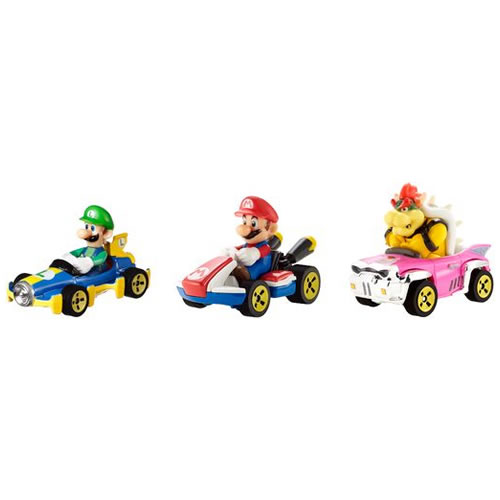 1:64 Scale Diecast - Hot Wheels - Mario Kart 4-Pack Assortment