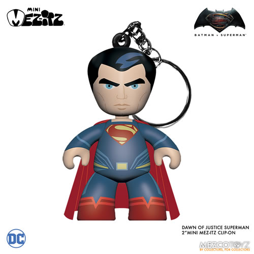 Mez-Itz Keychains - 2" Scale Mini Mez-Itz - BVS Dawn Of Justice Movie - Superman