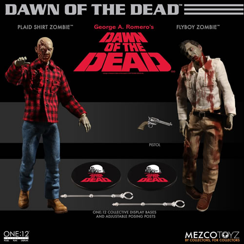 One:12 Collective Figures - Dawn Of The Dead - Flyboy & Plaid Shirt Zombie Box Set