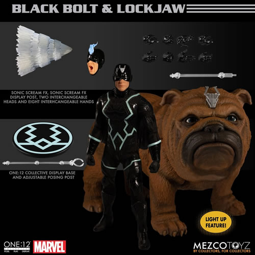 One:12 Collective Figures - Marvel - Black Bolt And Lockjaw