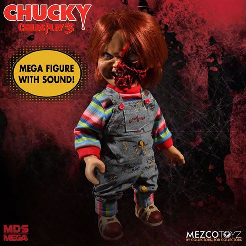 M.D.S. Figures - Chucky: Child's Play 3 - 15" Mega Scale Pizza Face Chucky Talking Doll