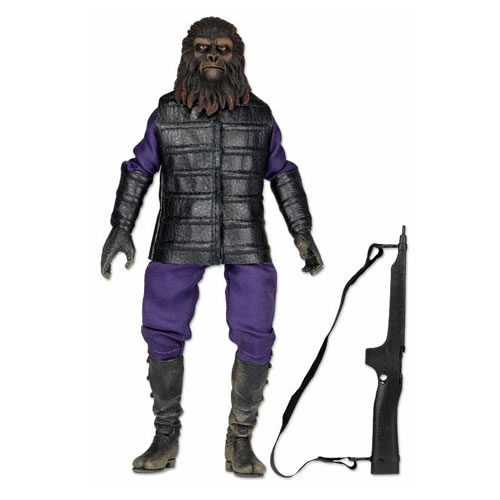 Planet of the Apes Figures - 8" Clothed Retro Action Doll Classic Gorilla Soldier