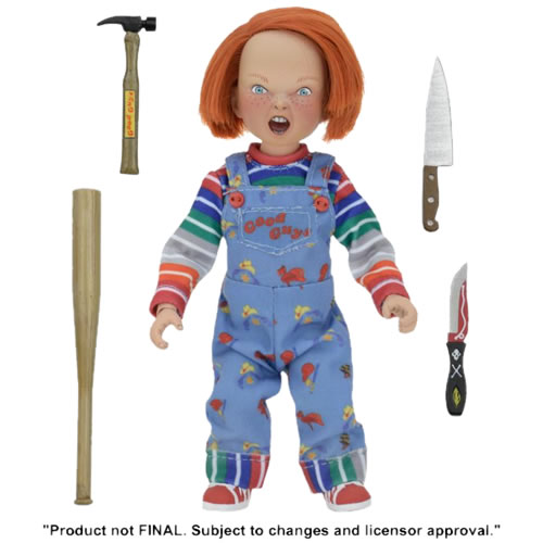 Chucky Figures - 8" Clothed Retro Action Doll Child's Play Chucky