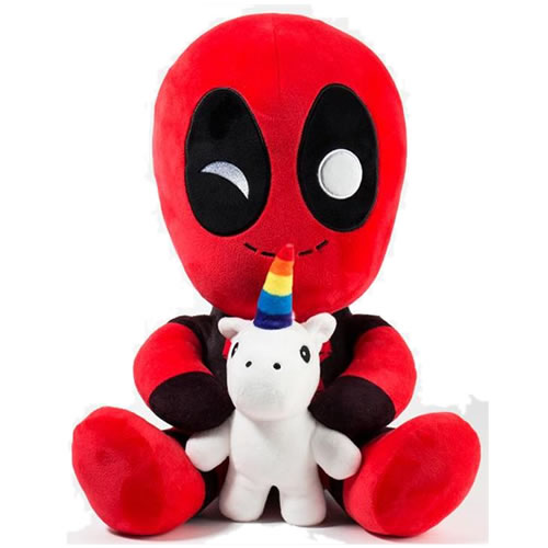 HugMe Plush - Marvel - 16" Deadpool w/ Unicorn