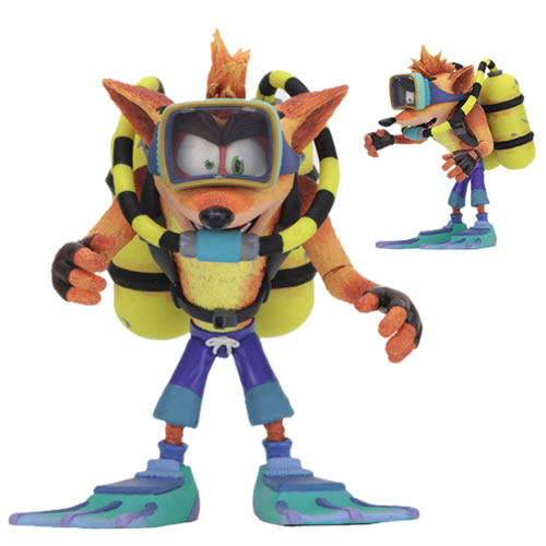 Crash Bandicoot 7" Figures - Deluxe Crash Bandicoot w/ Scuba Gear