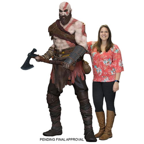 God Of War Figures - 1:1 Scale Life Size GOW (2018) Kratos Foam Replica