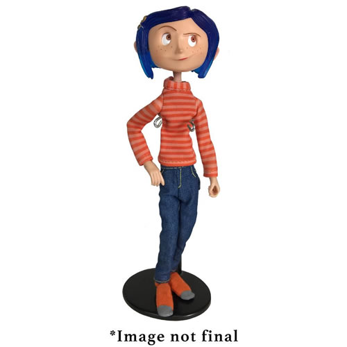 Coraline Figures - 7" Articulated Coraline In Striped Shirt And Jeans