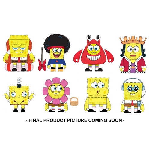 Spongebob Squarepants Figures - 24pc 3" Cavalcade Of Spongebob Blind Box Display