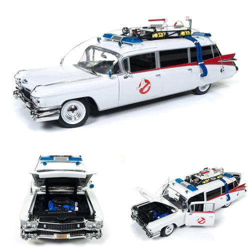 1:18 Scale Diecast - Ghostbusters - Cadillac Ambulance '59 Ecto-1