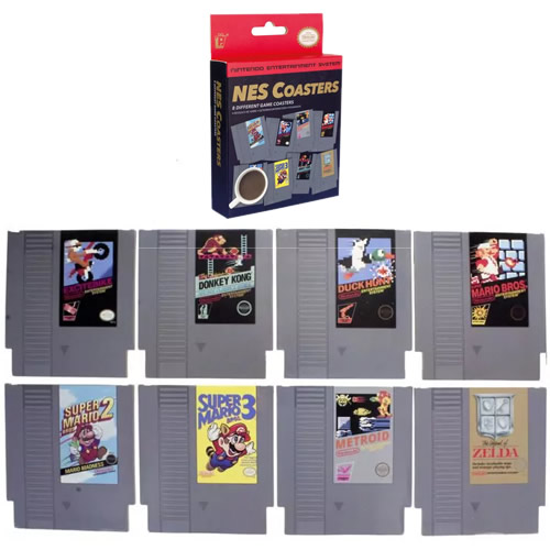 Coasters - Nintendo - NES Cartridges