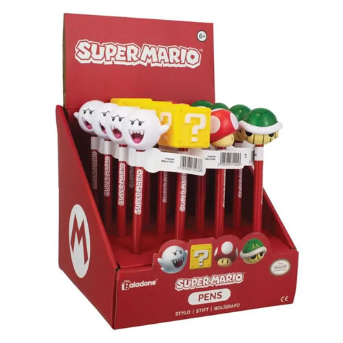 Stationary - Nintendo - Super Mario Bros - Pen Toppers