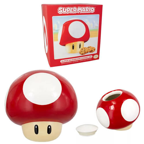 Super Mario Bros Accessories - Super Mushroom Cookie Jar