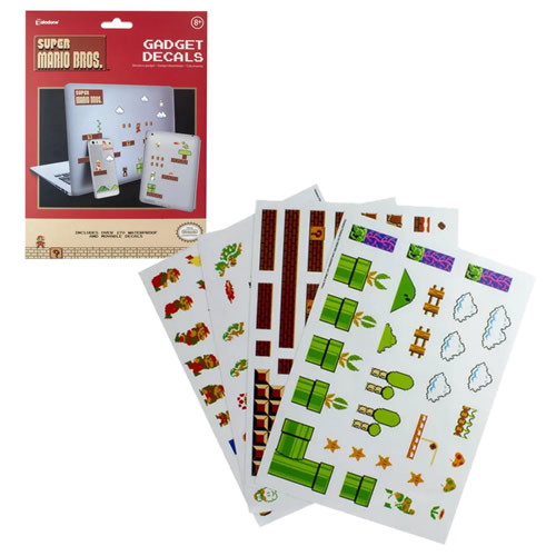 Stationary - Nintendo - Super Mario Bros - Gadget Decals Sheets