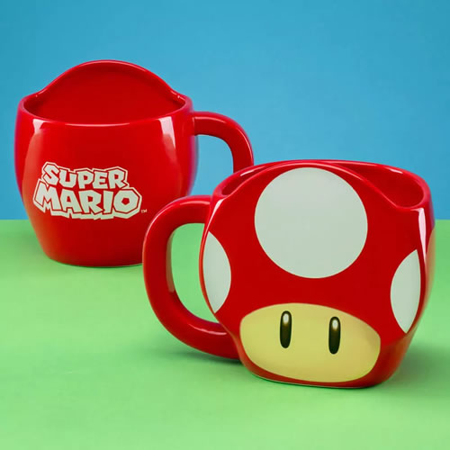 Drinkware - Nintendo - Super Mario Bros - Super Mushroom Shaped Mug