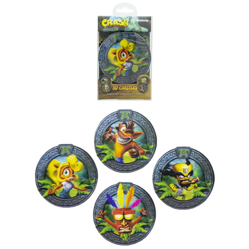 Coasters - Crash Bandicoot - 3D Coasters