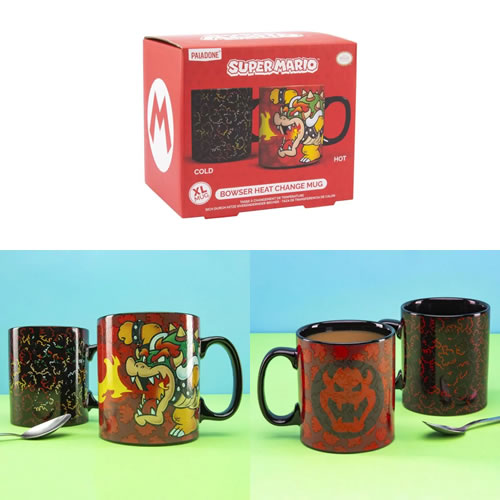 Drinkware - Nintendo - Super Mario Bros - Bowser XL Heat Change Mug